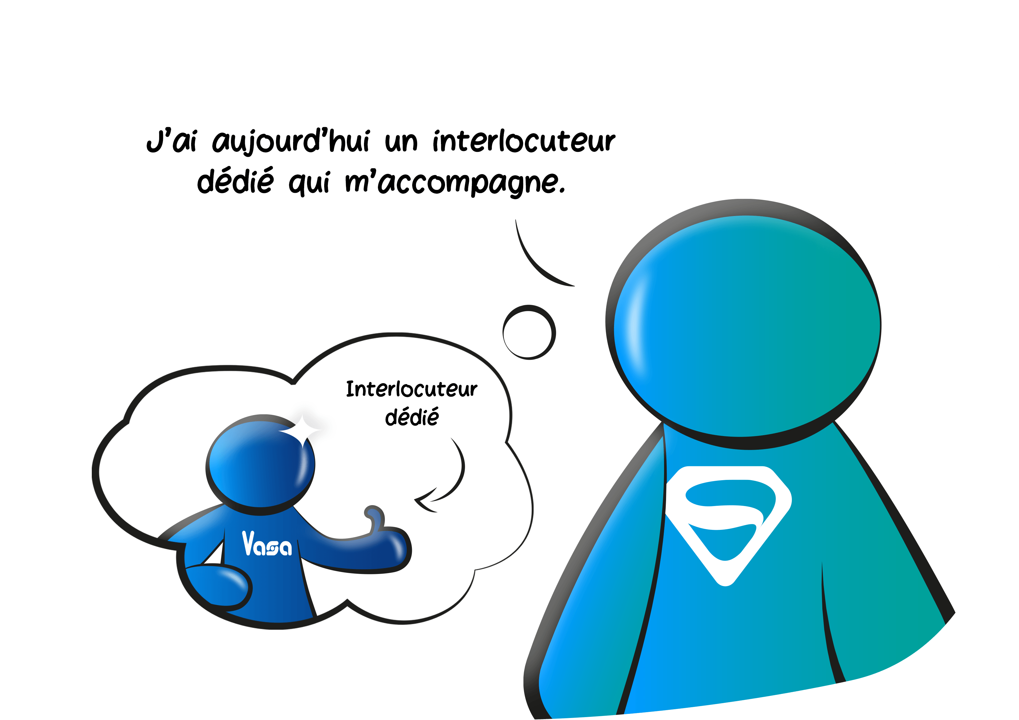 J'ai aujourd'hui un interlocuteur dédié qui m'accompagne.